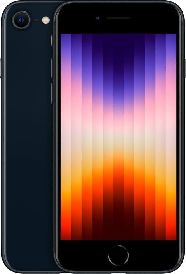 Apple iPhone SE 3e Génération, 64 Go, Minuit (Reconditionné)