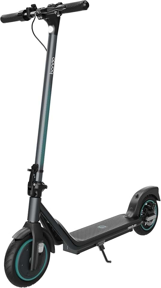 Cecotec Trottinette Électrique Homologuée avec App et Support pour Téléphone Bongo D20E Connected, Puissance Max 500 W, jusqu'à 20 km d'Autonomie, Frein à Disque Arrière et E-ABS, Légère 12,2 kg
