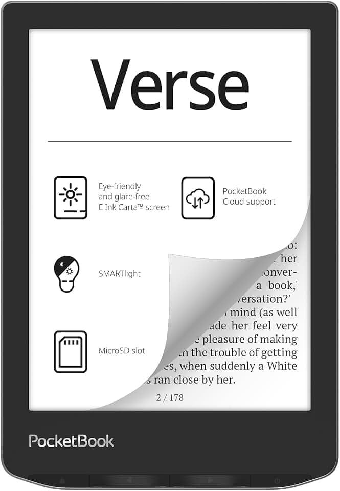 PocketBook Verse Livre électronique 6" 8 Go Gris Brouillard