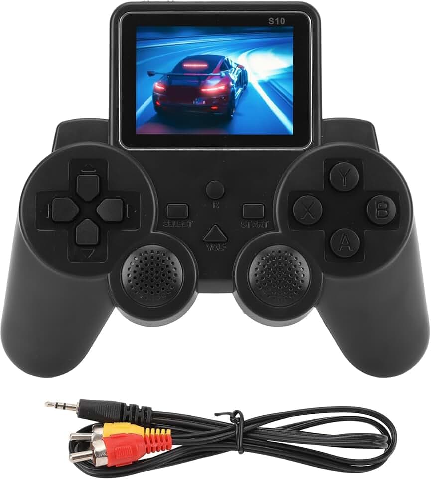 Console de Jeu Portable avec Manette de Jeu, Console Rétro avec écran de 3 Pouces avec Câble AV pour Connexion TV, Machine de Jeu de à Un Seul Joueur avec Plusieurs Jeux