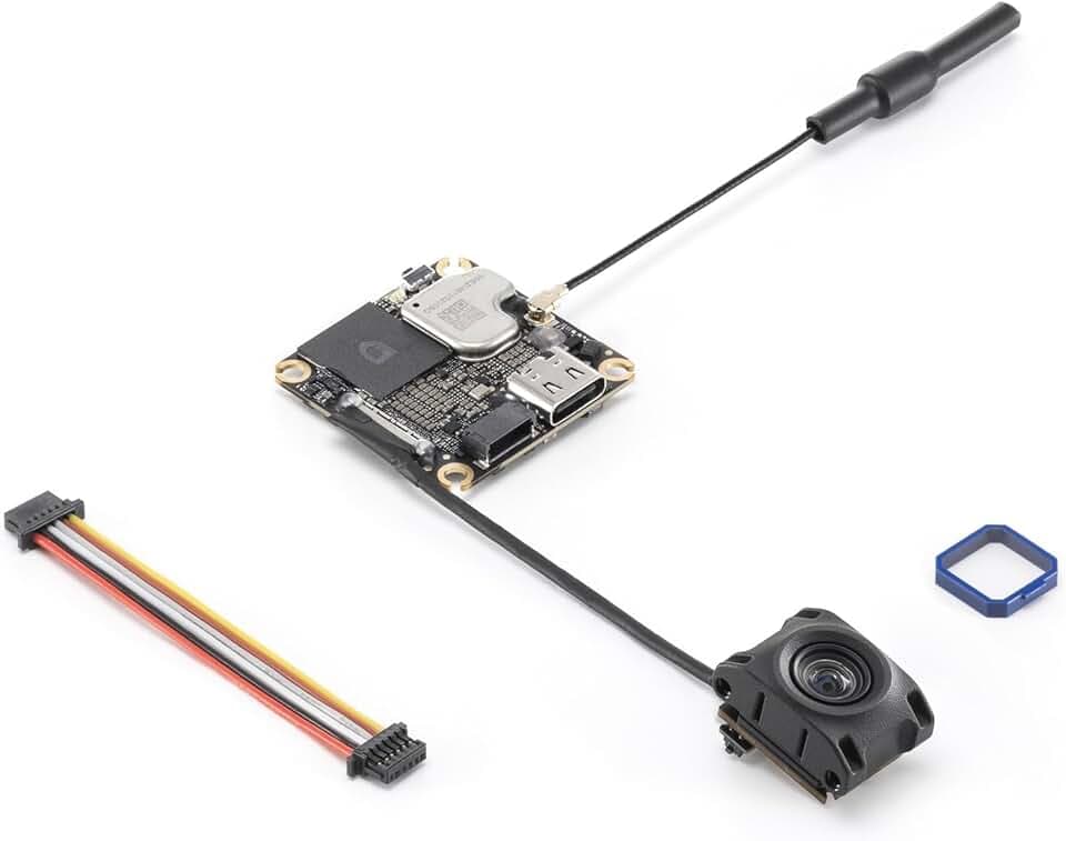 DJI O4 Air Unit pour drone FPV, transmission numérique, faible latence 20 ms, portée maximale 10 km, vidéo 4K/60 ips, vue en direct 1080p/100 ips, corps léger de 8,2 g, capteur CMOS 1/2 pouce