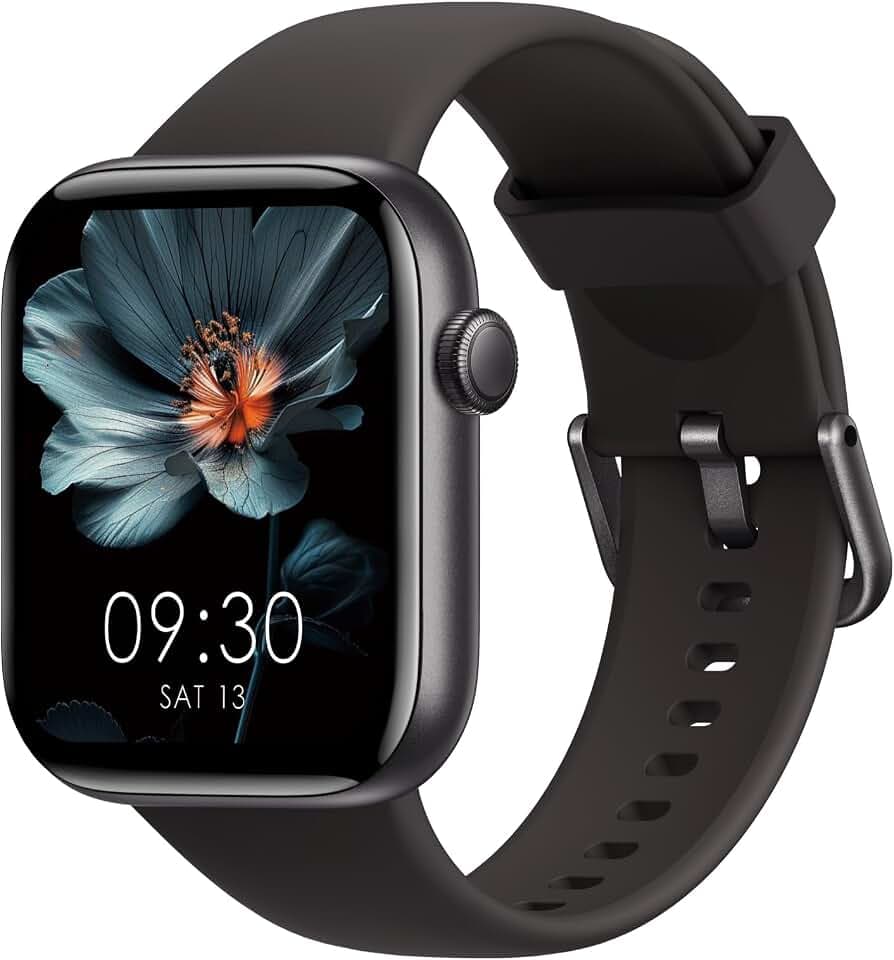AcclaFit Montre Connectée Homme Femme avec Appels Bluetooth, Écran 1.85" HD Smartwatch Sport (140+ Modes), Cardiofréquencemètre, Moniteur de Sommeil, Étanche IP68 pour Android iOS