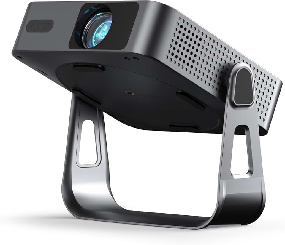 Mini Videoprojecteur 4k, [App Officiellement Certifiée & Ultra-Fin] VOPLLS 30000 Lumens Auto Focus/Keystone Projecteur Video, FHD 1080P Retroprojecteur Portable WiFi Bluetooth/Home Cinéma/Phone Global Recycled Standard