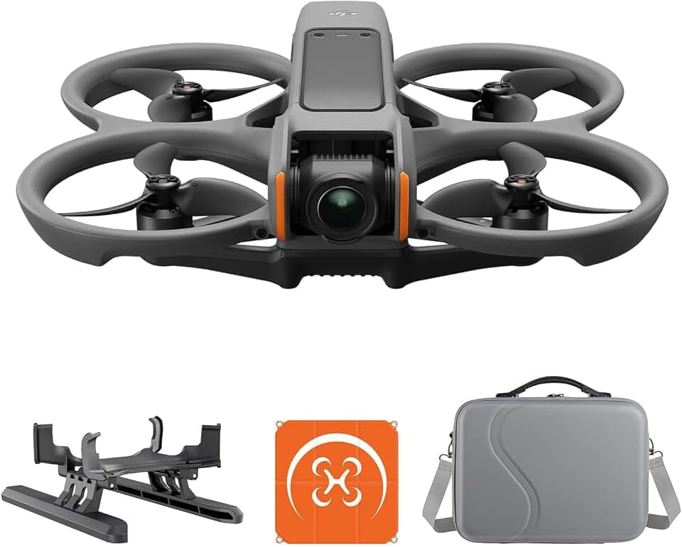 DJI Avata 2 Bundle, drone FPV avec caméra 4K, vol immersif, protection des hélices, flips faciles, champ de vision super large de 155°, compatible avec RC Motion 3, drone avec caméra de contenu POV