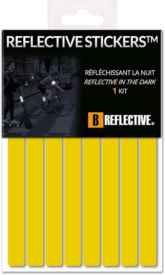 3M® Lines, Kit de Bandes Réfléchissantes, Multi Support : Vélo, Trottinette, Scooter, Gyroroue, 3M Technology™, 1x15cm, Jaune