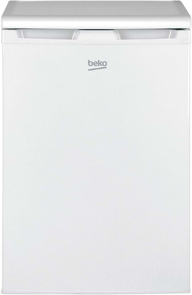 Beko TSE1284N Réfrigérateur table top - Volume total 114L : 101L (Réfrigération) + 13L (Congélation), Compartiment congélation 4 étoiles, MinFrost, Charnière de porte réversible, blanc