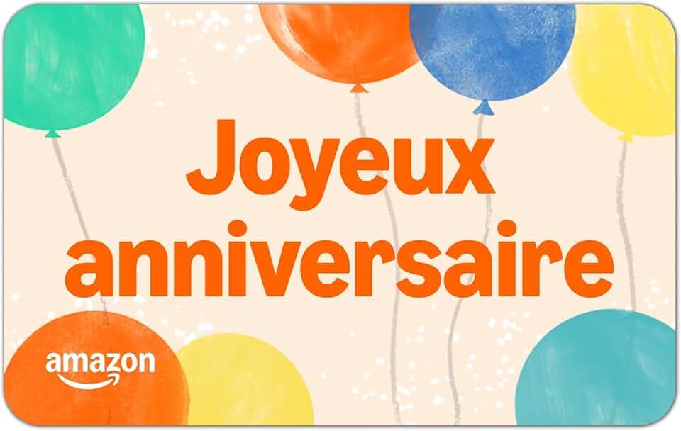 e-Carte cadeau Amazon | Anniversaire