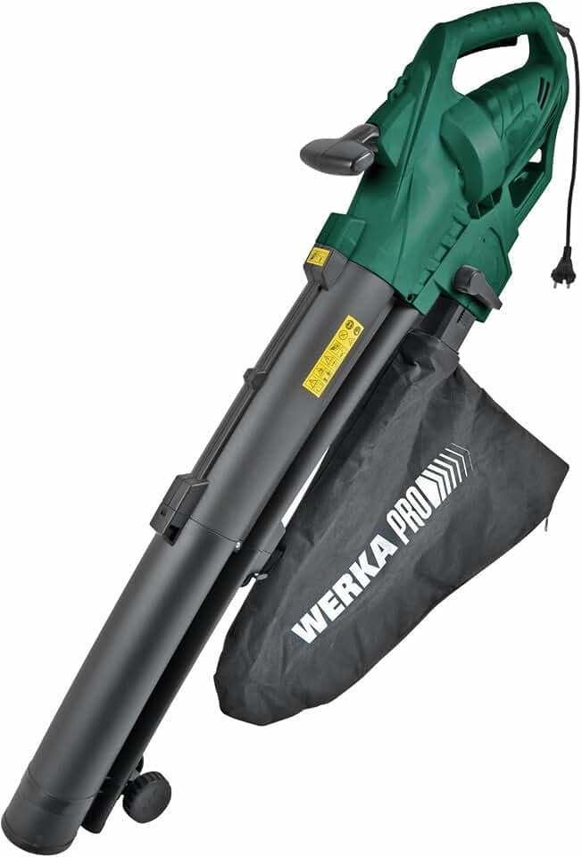 WERKA PRO Aspirateur souffleur broyeur de Feuilles 3000w