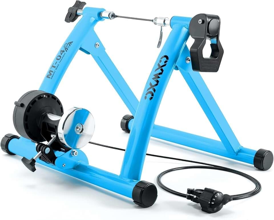 CXWXC Vélo d'entraînement à roulettes Pliable en Acier avec libération Rapide Support de Roue Avant pour entraînement de vélo de 26 à 29 Pouces à la Maison et à l'intérieur Global Recycled Standard