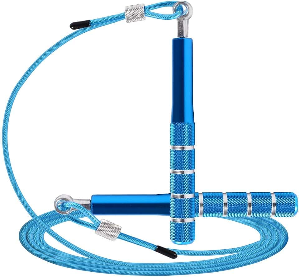Corde à sauter, corde à sauter de vitesse Wastou pour l'exercice de remise en forme, corde à sauter réglable pour adultes pour hommes, femmes, enfants, filles