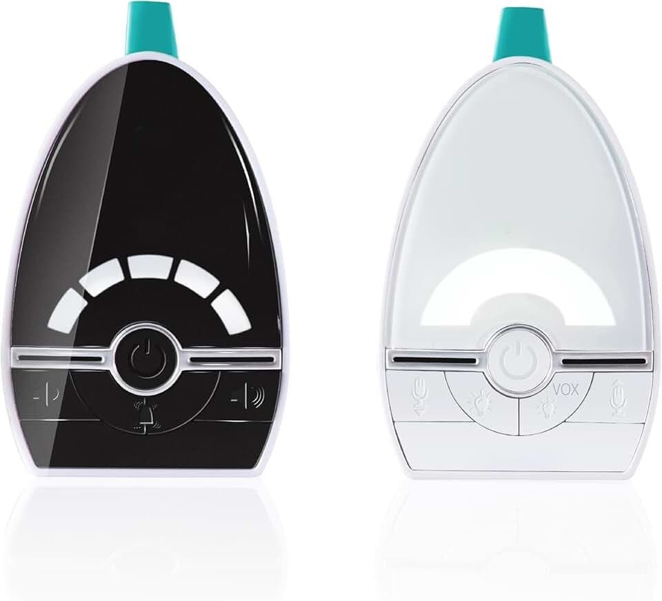 Babymoov Babyphone Audio Expert Care, Mode VOX, Veilleuse intégrée, Faible émissions d'ondes, Compact, Portée 1000 m
