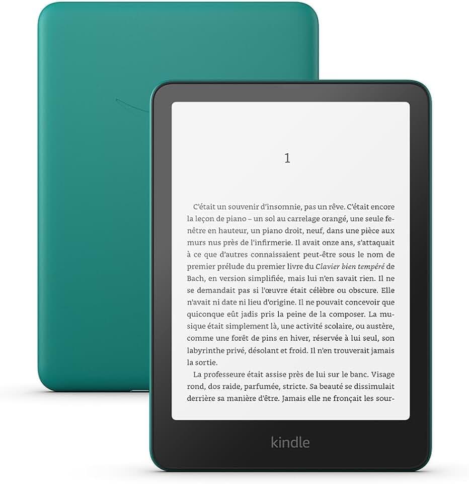 Amazon Kindle Paperwhite (Nouvelle génération) - Notre modèle le plus rapide avec un nouvel écran antireflets et une autonomie de plusieurs semaines - 16 Go - Avec publicités - Vert jade