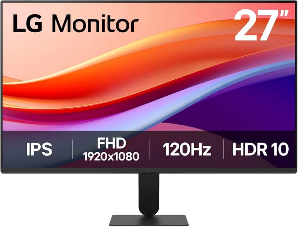 LG Ultrafine™ 27U411A-B Écran PC 27" - Dalle IPS résolution FHD (1920 x 1080), 5ms 120Hz, HDR 10, DCI-P3 99% (CIE1931), Mode Lecture, inclinable