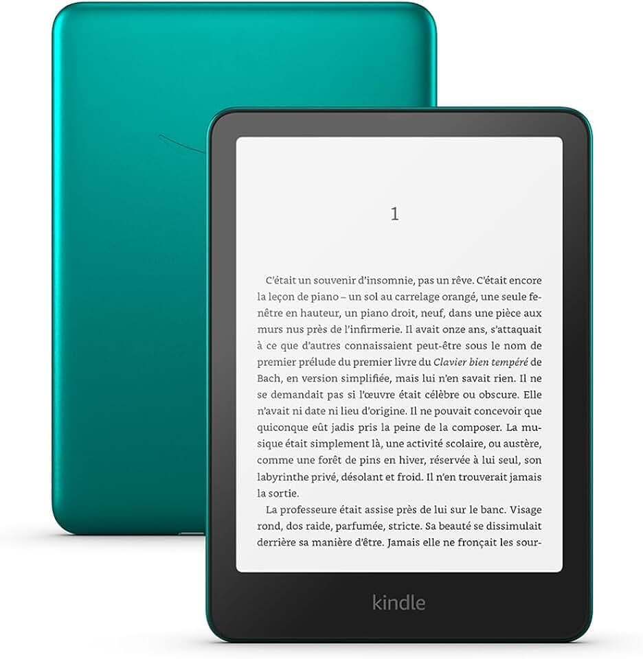 Amazon Kindle Paperwhite Signature Edition (Nouvelle génération) - Notre modèle le plus rapide avec éclairage avant à réglage automatique et charge sans fil - 32 Go - Vert métallisé