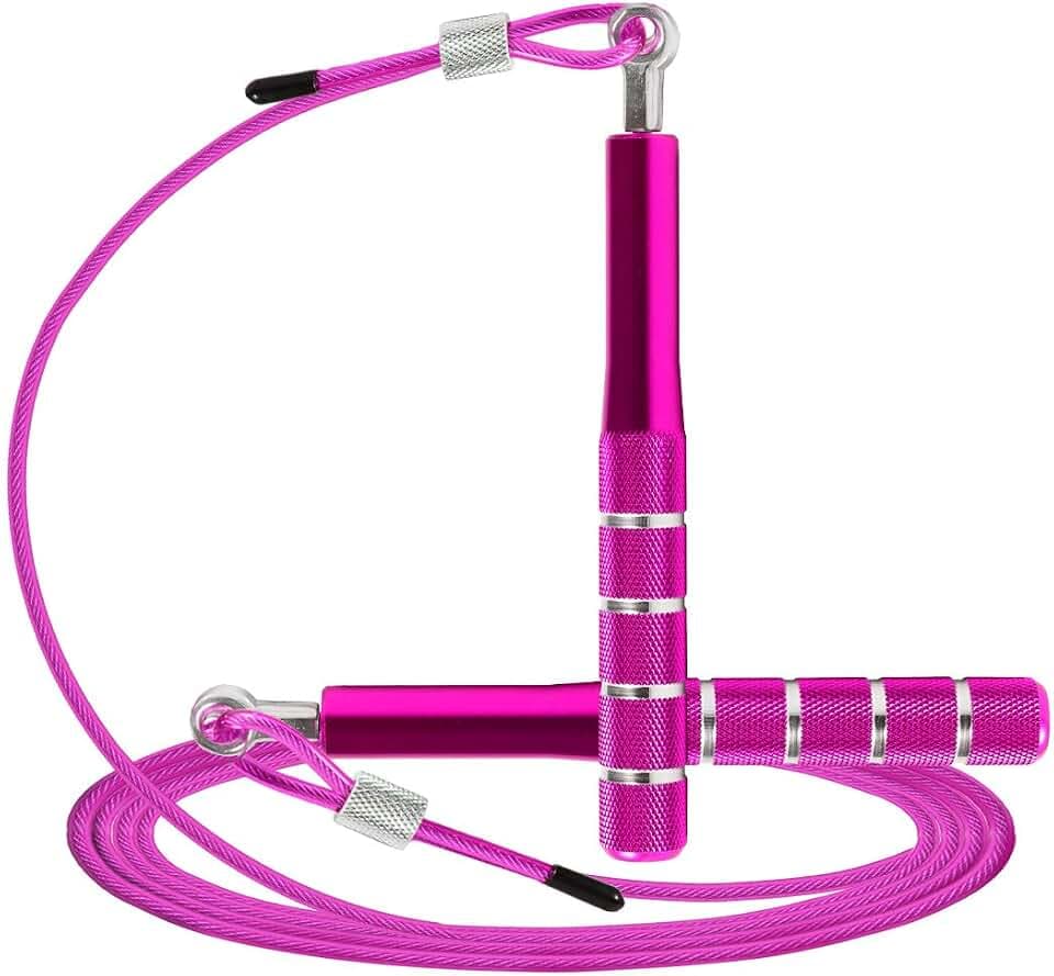 Corde à sauter, corde à sauter de vitesse Wastou pour l'exercice de remise en forme, corde à sauter réglable pour adultes pour hommes, femmes, enfants, filles