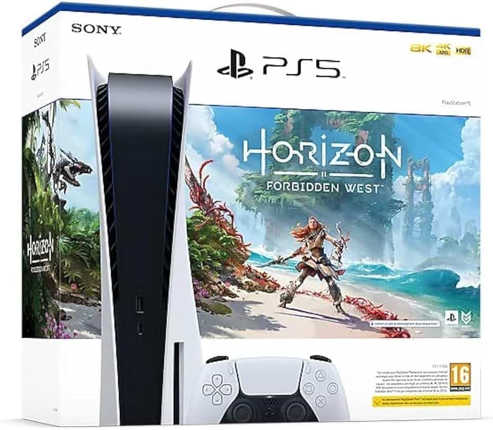 Console Sony PlayStation 5 Édition Standard Blanche + Horizon Forbidden EU