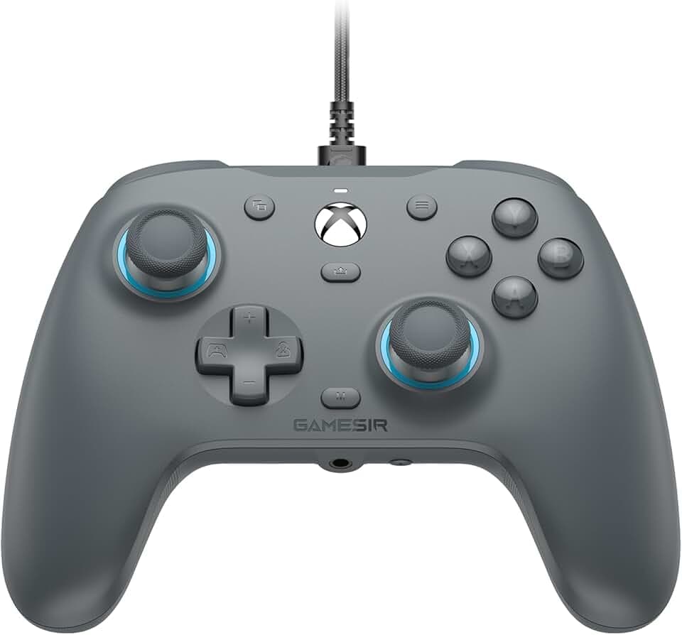 GameSir G7 SE Manette Filaire pour Xbox Series X|S, Xbox One & Windows 10/11, Manette de Jeu Plug and Play avec Joysticks à Effet Hall, Prise Audio 3,5 mm (Gris)