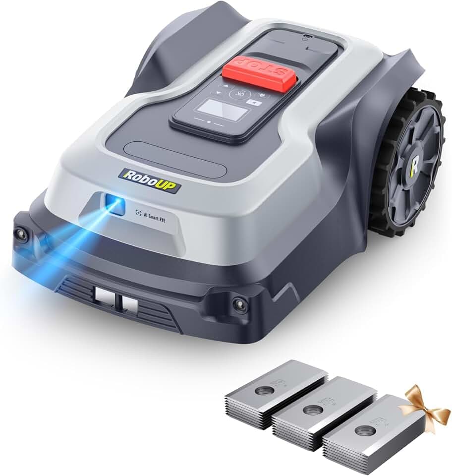 Robot Tondeuse sans Fil Périphérique T600-800㎡, Tonte des Bordures | Limite Virtuelle, Gestion Multizone, Évitement d'obstacles en Temps Réel, Tonte Personnalisée Tondeuse Gazon Robot