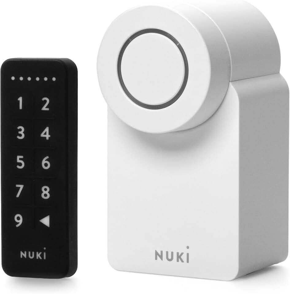Nuki Smart Lock Go (2025) avec Bluetooth & Matter, serrure connectée transformant votre smartphone en clé, installation facile sans changer de cylindre – Smart Lock avec Keypad