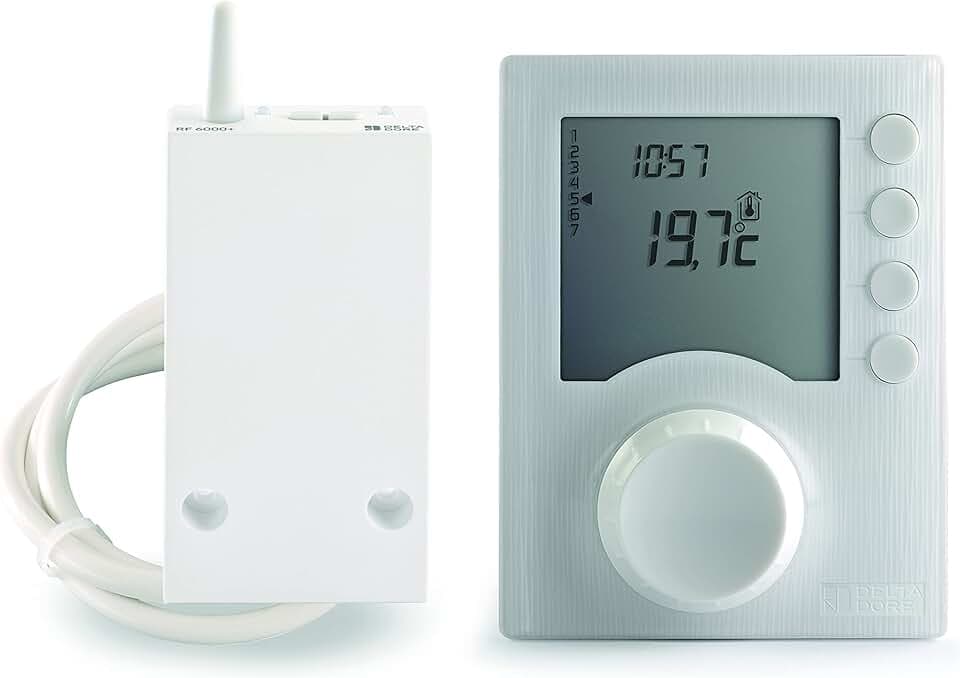 Delta Dore 6053073 Tybox 137+ Thermostat, Blanc