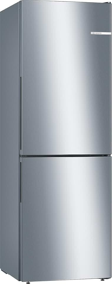 Bosch KGV33VLEAS - Réfrigérateur combiné pose libre - Série 4 - 288L - Froid brassé - L 60cm x H 176cm - Inox