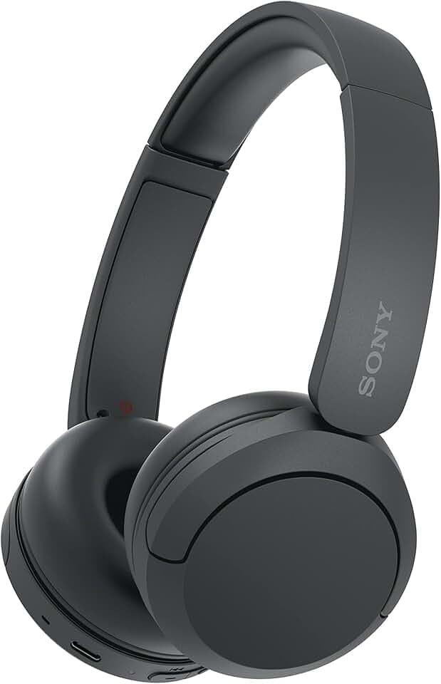 Sony WH-CH520 - Casque Bluetooth sans Fil, Multipoint, Micro intégré - jusqu'à 50 Heures d'autonomie et Charge Rapide - Noir