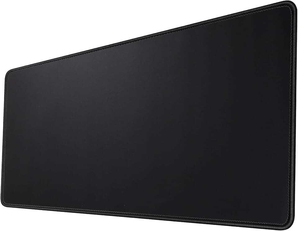 Tapis de Souris Gaming, (600 x 300 mm) Grand Souris Tapis avec Base en Caoutchouc Anti-Glissant pour Maison/Bureau/Gamer (60x30 Black001)