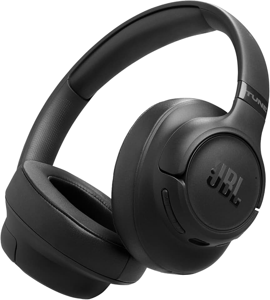 JBL Tune 780 NC Casque Supra-auriculaire sans Fil, autonomie jusqu'à 76 h, Réduction de Bruit Adaptative, Smart Ambient, Google Fast Pair, Microsoft Swift Pair, Noir