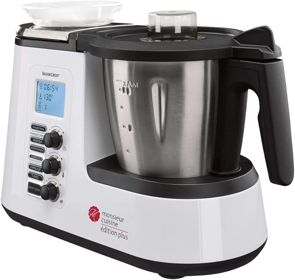Silvercrest Monsieur Cuisine Edition Plus Neuf Multifonction Accessoire Lavable Noir,argent