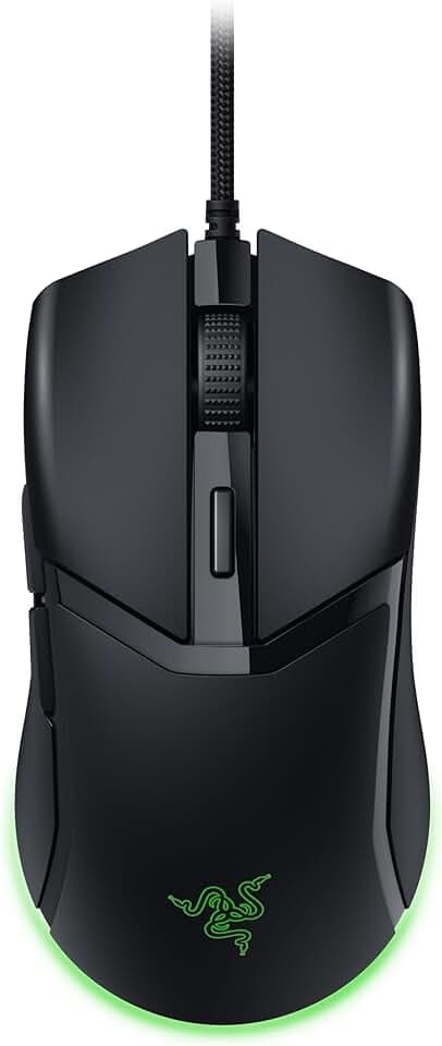 Razer Cobra - Souris Gaming Filaire avec Chroma RGB (Conception légère de 57 g, Commutateurs optiques de Souris de 3e gén, avec éclairage sous la Souris) Noir