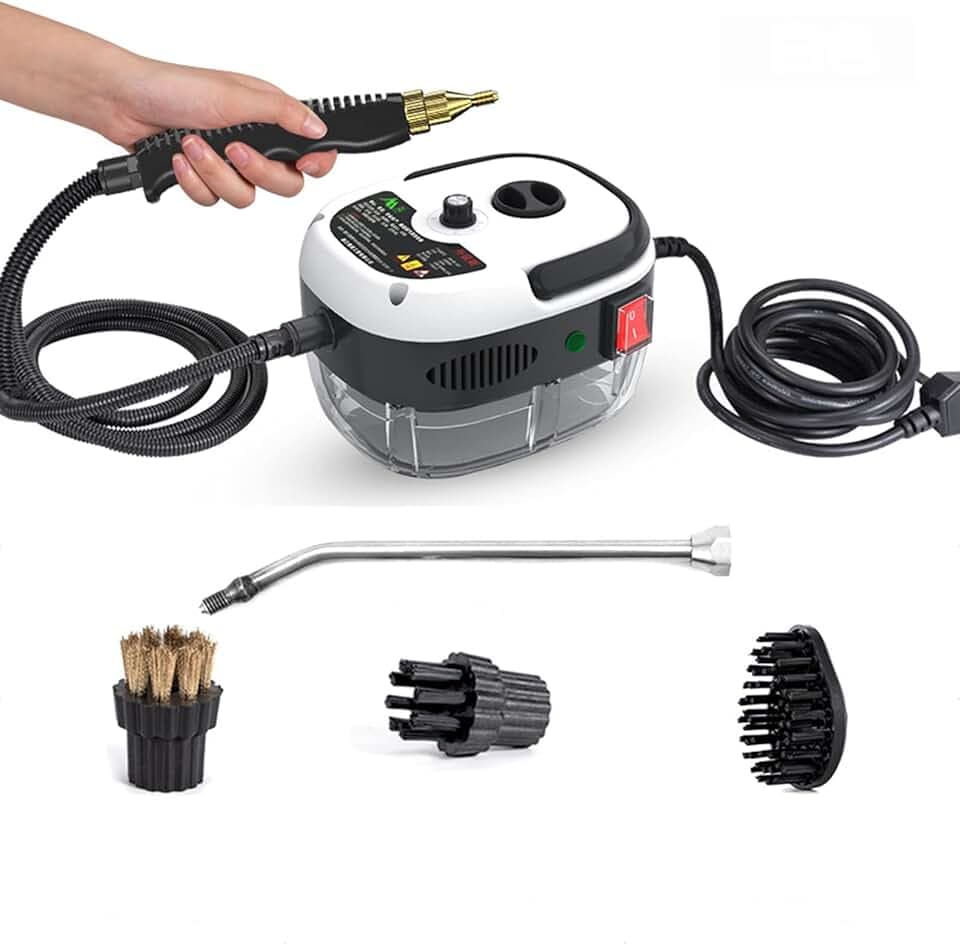 2500W Nettoyeur Vapeur Haute Pression Portable Machine de Nettoyage Vapeur Pompage Automatique pour Cuisine Salle de Bains Meubles Voiture Détaillant Siège