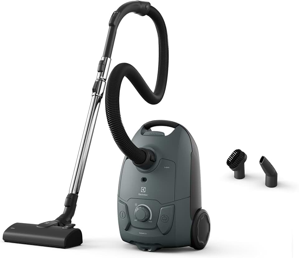 Electrolux Clean 500 Aspirateur avec Sac Puissant EB51C1OG, Compact, léger, Suceur Combiné Lisse, Maniabilité Facile, Contrôle Manuel de la Puissance, Taille compacte, Vert océan