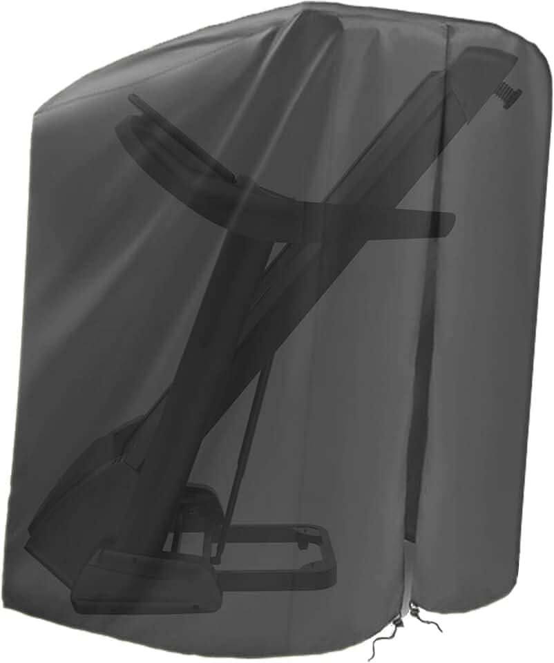 Azatemgo Housse de Tapis de Course Pliable avec Fermeture éclair et Cordon de Serrage, résistante aux UV, Coupe-Vent et imperméable, Convient pour l'intérieur ou l'extérieur(95 x 75 x160CM)