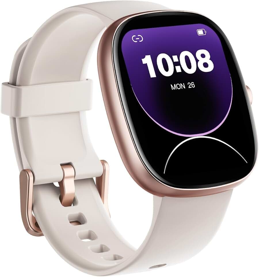 Montre Connectée Femme Etanche pour Samsung iPhone Android iOS | Smartwatch Appel Notification Podometre Cardiofréquencemètre Oxymetre 100+ Mode Sport Bluetooth 5.4 AMOLED Waterproof 5ATM