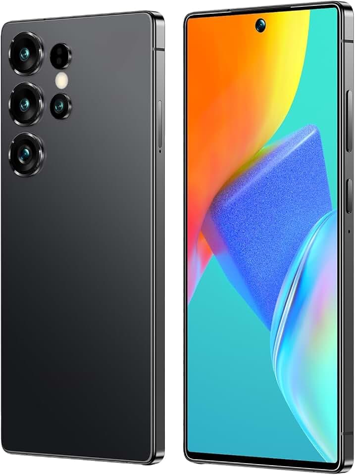 Smartphone 4G, écran HD de 6,6 Pouces, 4 Go de RAM + 32 Go de Rom (Extensible jusqu'à 256 Go), Android 12.0, Double 4G, Charge Rapide 2A, prise en charge du déverrouillage facial et OTG (Black)