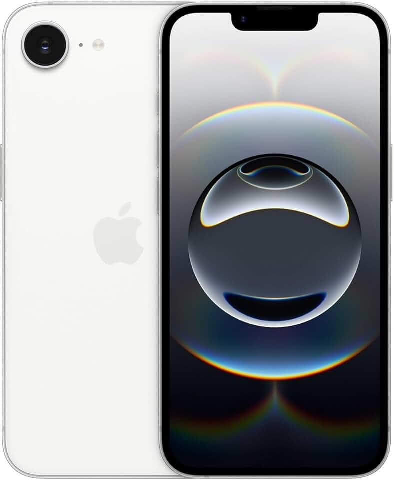 Apple iPhone 16e, 128 Go, Blanc (Reconditionné)
