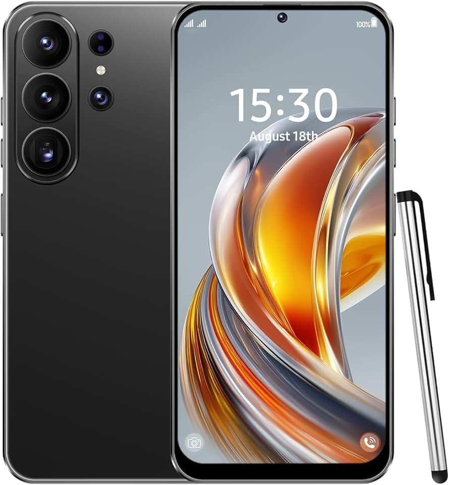 4G Smartphone, Écran HD+ 6.6" Incell, 4GB RAM+32GB ROM(TF 256GB), Batterie 5000mAh, Android 12, Double Nano SIM, Caméra 16MP+13MP, Déverrouillage Facial, OTG (Black)
