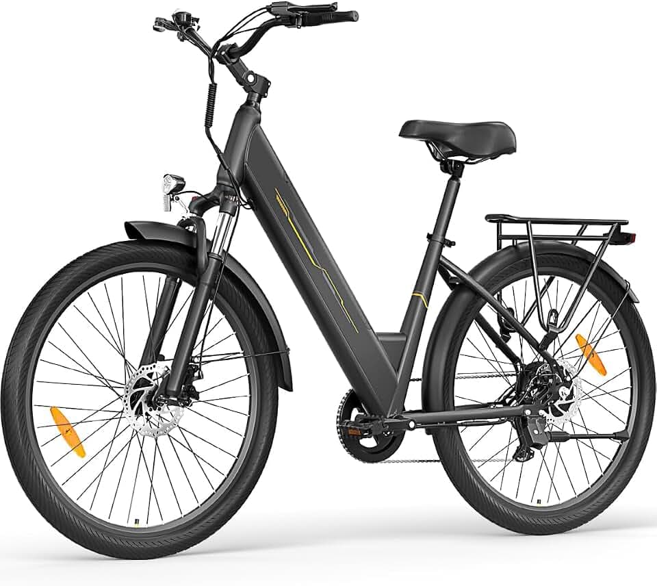 Vélo Électrique 27,5", Moteur 250W, Batterie 561.6WH Amovible, Autonomie Jusqu’à 100 km, 7 Vitesses, Écran LCD, 25 km/h, Charge Max 120 kg, Modèle Mixte E-Bike