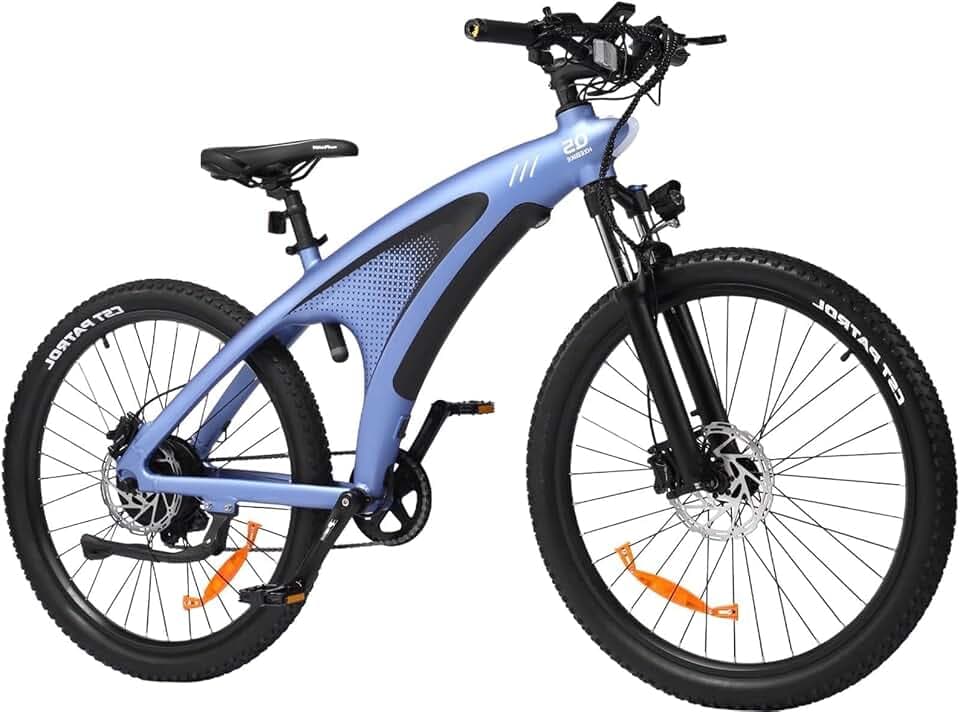 HX Q5 Shark Vélo Électrique Homme,27.5" VTT Électrique Adulte Ville Trajet Quotidien,85Nm 13/20Ah Batterie Amovible,Jusqu’à 60-220KM,Susp. & Freins Hydrauliques,EBike Cyclisme pour Tout-Terrain