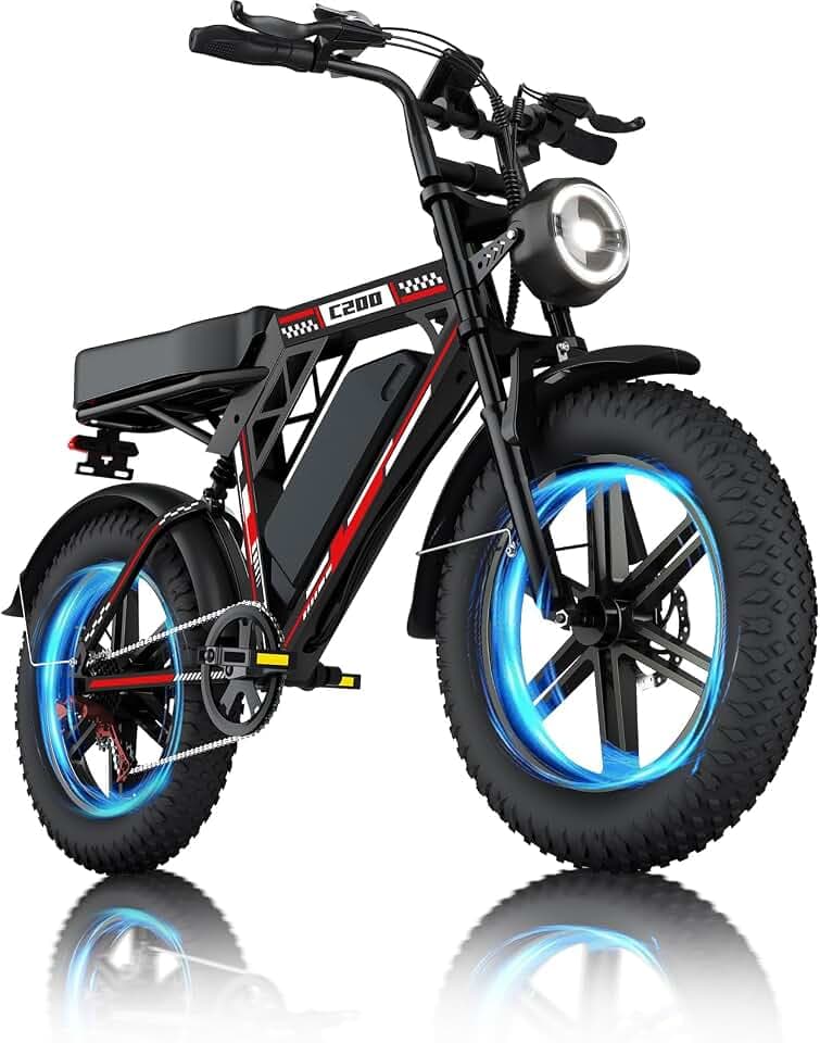 Vélo Électrique, 20" vélo électrique Adulte, Batterie 15/17/20AH, Autonomie 60-100 km, Vélo de Trekking, E-Bike, vélo électrique Urbain