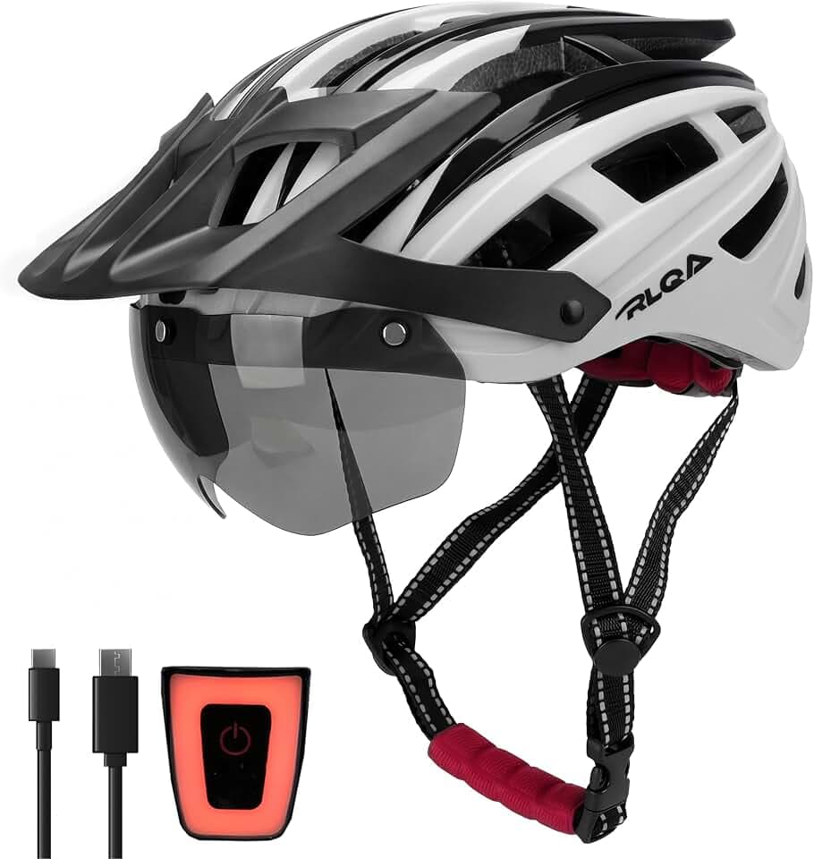 RLQA Casque de vélo pour Homme et Femme Casque d'équitation réglable