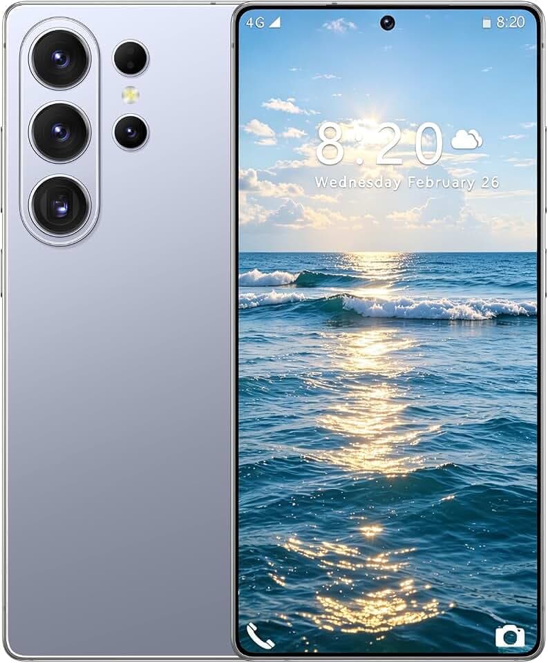 McMgc Smartphone 4G débloqué, écran perforé Incell de 6,75 Pouces, 4Go+32Go Extensible jusqu'à 256Go, processeur Octa-Core MTK6739, Android 12, Triple Emplacement pour 2 Nano-SIM + Carte TF (Blue)