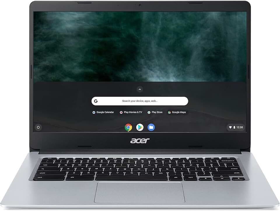 Acer Chromebook 314 CB314-1HT-P2DF Ordinateur Portable Tactile 14'' FHD IPS, PC Portable (Intel Pentium Silver N5030, RAM 8Go, 64Go eMMC, Intel UHD Graphics 605, Chrome OS) Clavier AZERTY, Laptop Gris