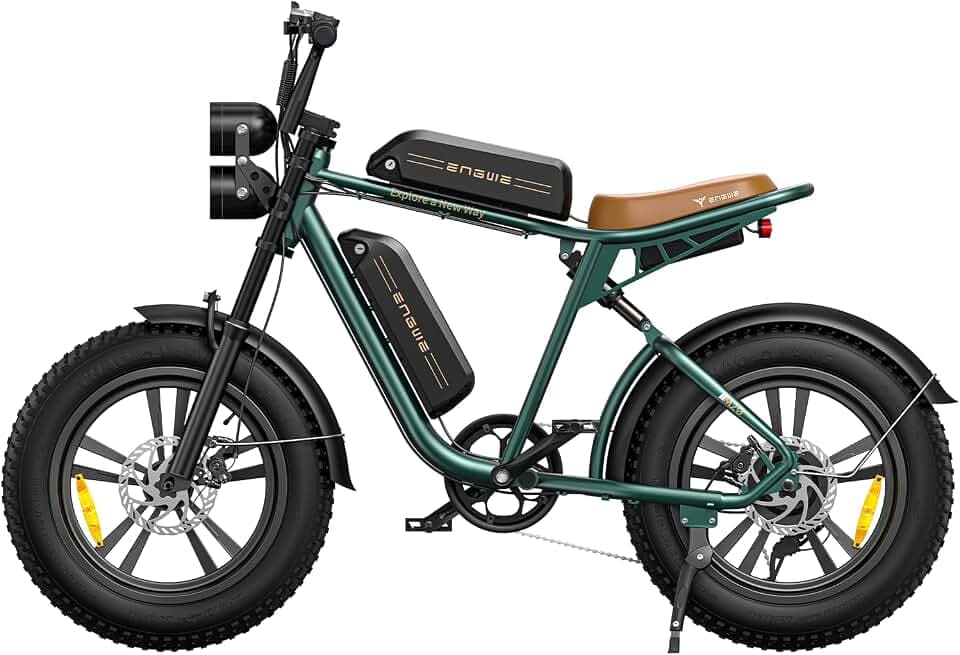 ENGWE E Bike Hommes Vélo électrique-Ebike avec Une Batterie/ 2 Batteries, E-Bike 20 * 4.0 Pouces Pneus Gras, Ebike Hommes jusqu'à 75km/150km/90km/170km, Vélo électrique 7 Vitesses, M20/M1