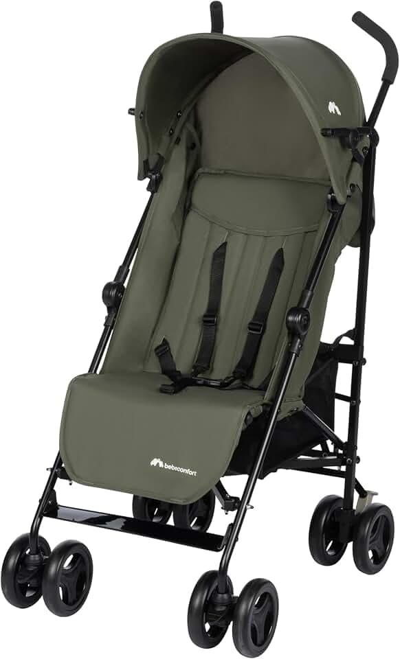 Bebeconfort Rainbow, Poussette Canne Multipositions, Poussette compacte et Légère, de 6 mois à 4 ans, jusqu'à 22 kg, Mineral Green