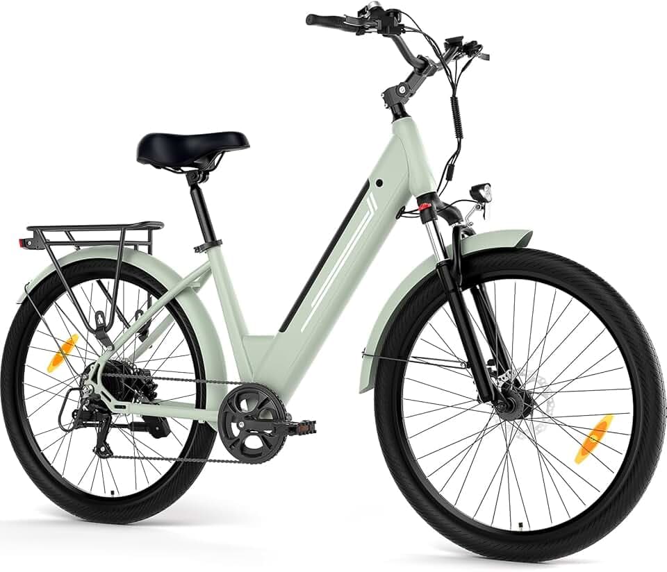 Vélo Électrique 27,5", Moteur 250W, Batterie Amovible 36V 15,6Ah Jusqu’à 100 km d’Autonomie, 7 Vitesses, Freins à Disque Hydrauliques, Écran LCD, Assistance 25 km/h, Modèle Mixte E-Bike