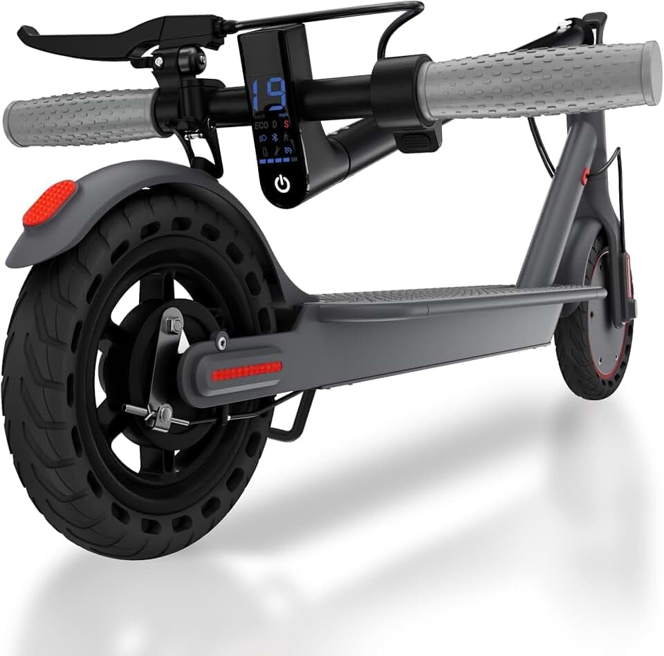 Trottinette Electrique Adulte, Moteur 350W Autonomie 25Km Trottinette Électrique Pliable 8,5" Pneu Anti-crevaison Electric Scooter avec Double Frein, APP