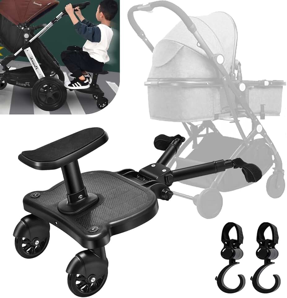 Planches À Roulettes Pour Bébé, Vihir Planche De Poussette À Suspension Intégrale, Adaptée À Différents Styles De Poussettes, Adaptée De 2 À 6 Ans, Avec Une Charge Maximale De 25 kg