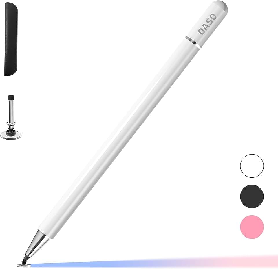 Stylet pour Tous Les écrans Tactiles, Universel Capacitif Stylo Crayon Style pour Apple iPad/Pro/Mini/Air/iPhone/Samsung/Galaxy/Tab A7&S7/Fire HD Tablette