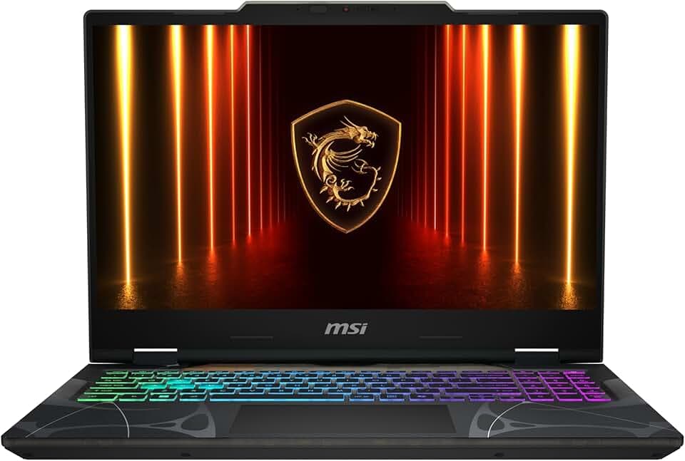 MSI Cyborg 15 PC Portable Gaming 15,6" FHD 144Hz – NVIDIA GeForce RTX 5050 8 Go – Intel Core 5-210H – 16 Go DDR5 RAM – 512 Go SSD – Windows 11 Famille – Ultra Fin Ordinateur Portable Gamer